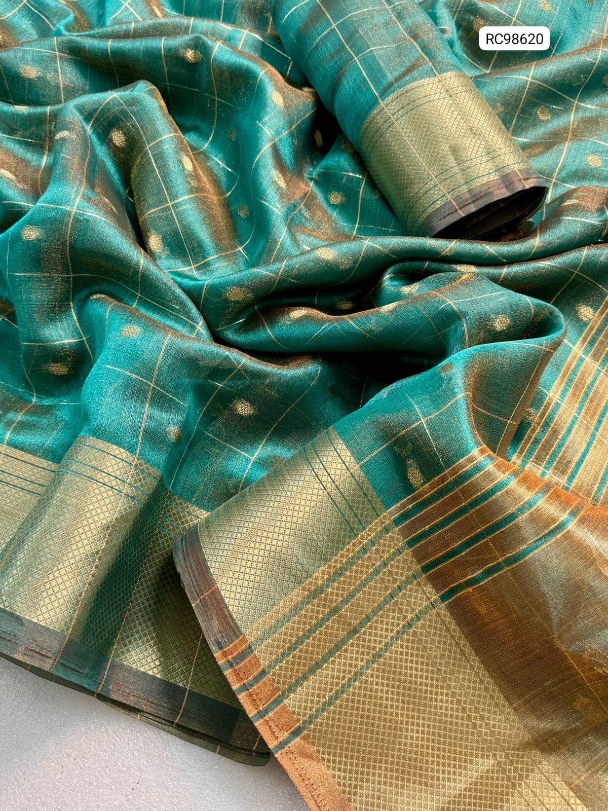 Premium Simar Silk Chex Saree