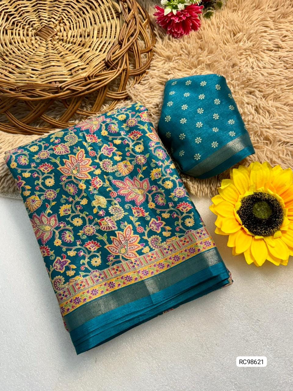 Premium Soft Kashmiri Cotton Silk Saree