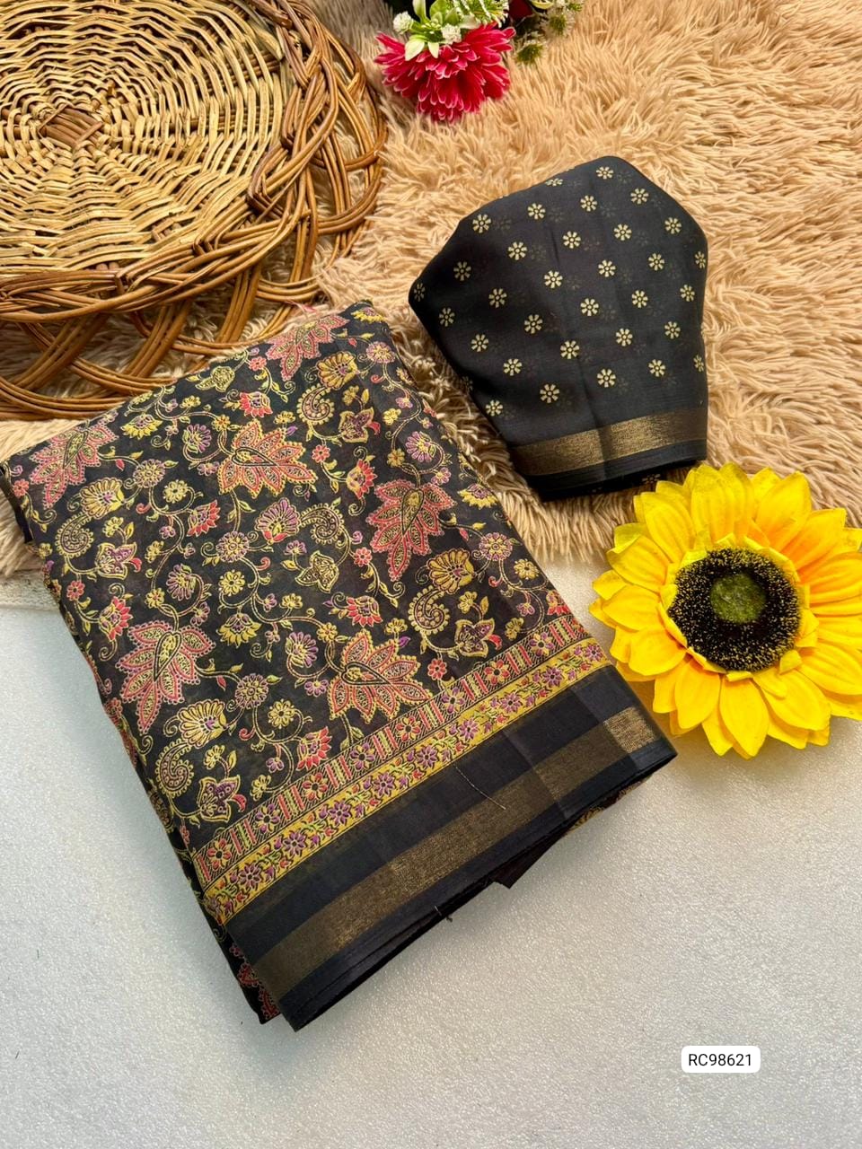 Premium Soft Kashmiri Cotton Silk Saree