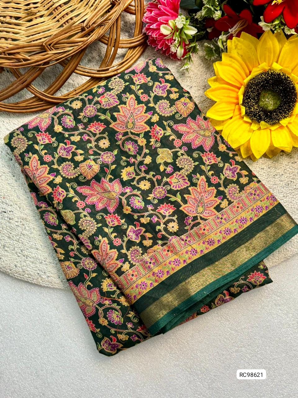 Premium Soft Kashmiri Cotton Silk Saree