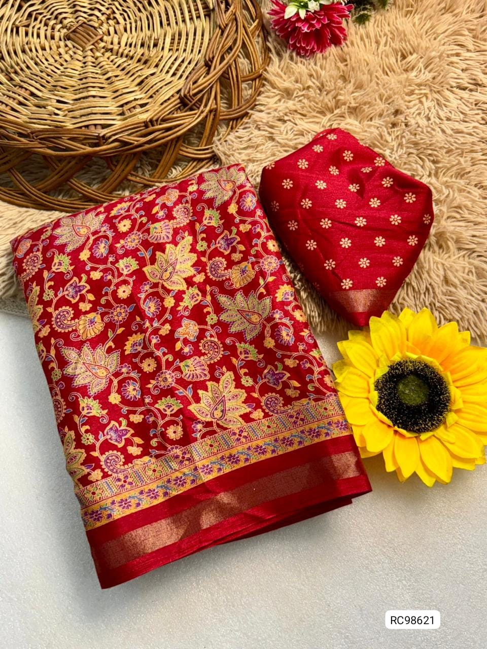 Premium Soft Kashmiri Cotton Silk Saree