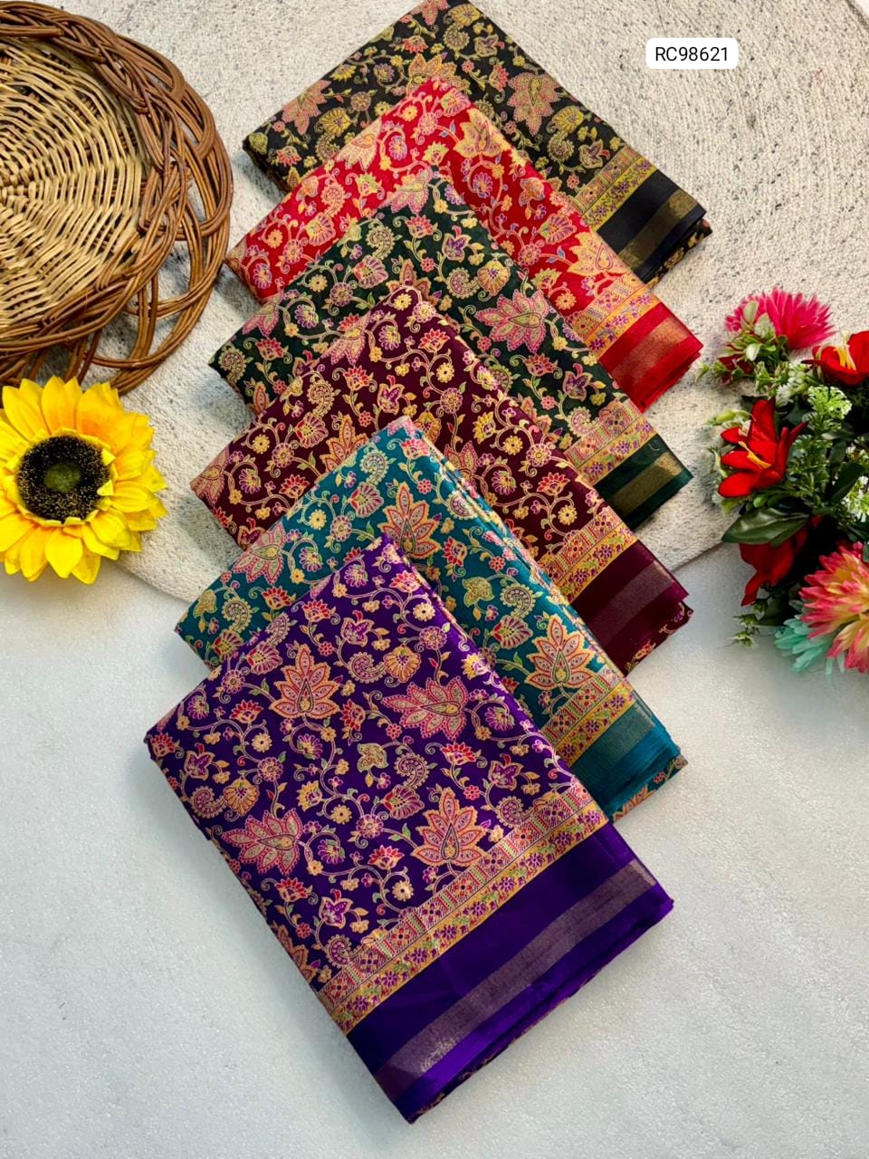 Premium Soft Kashmiri Cotton Silk Saree