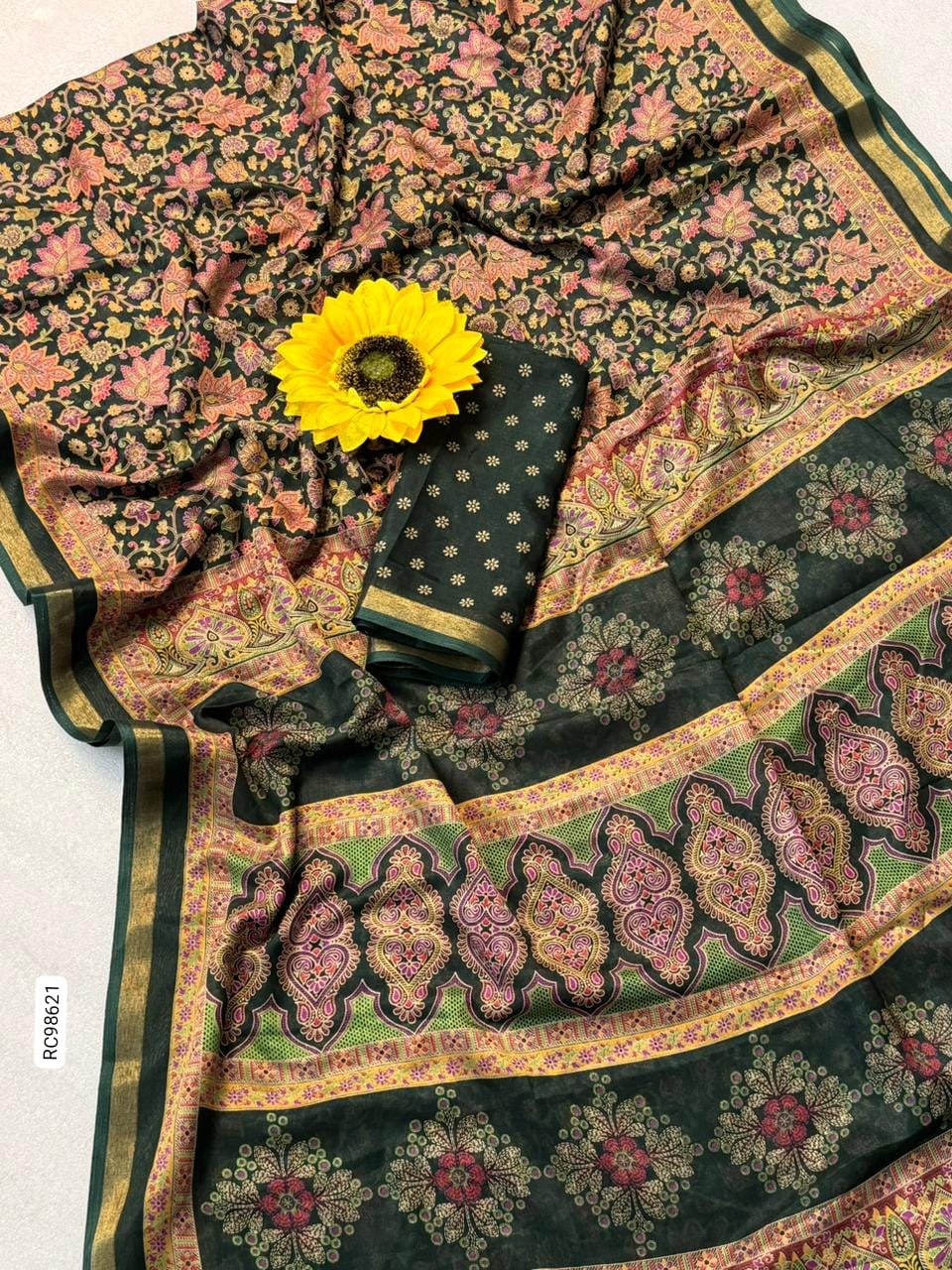 Premium Soft Kashmiri Cotton Silk Saree