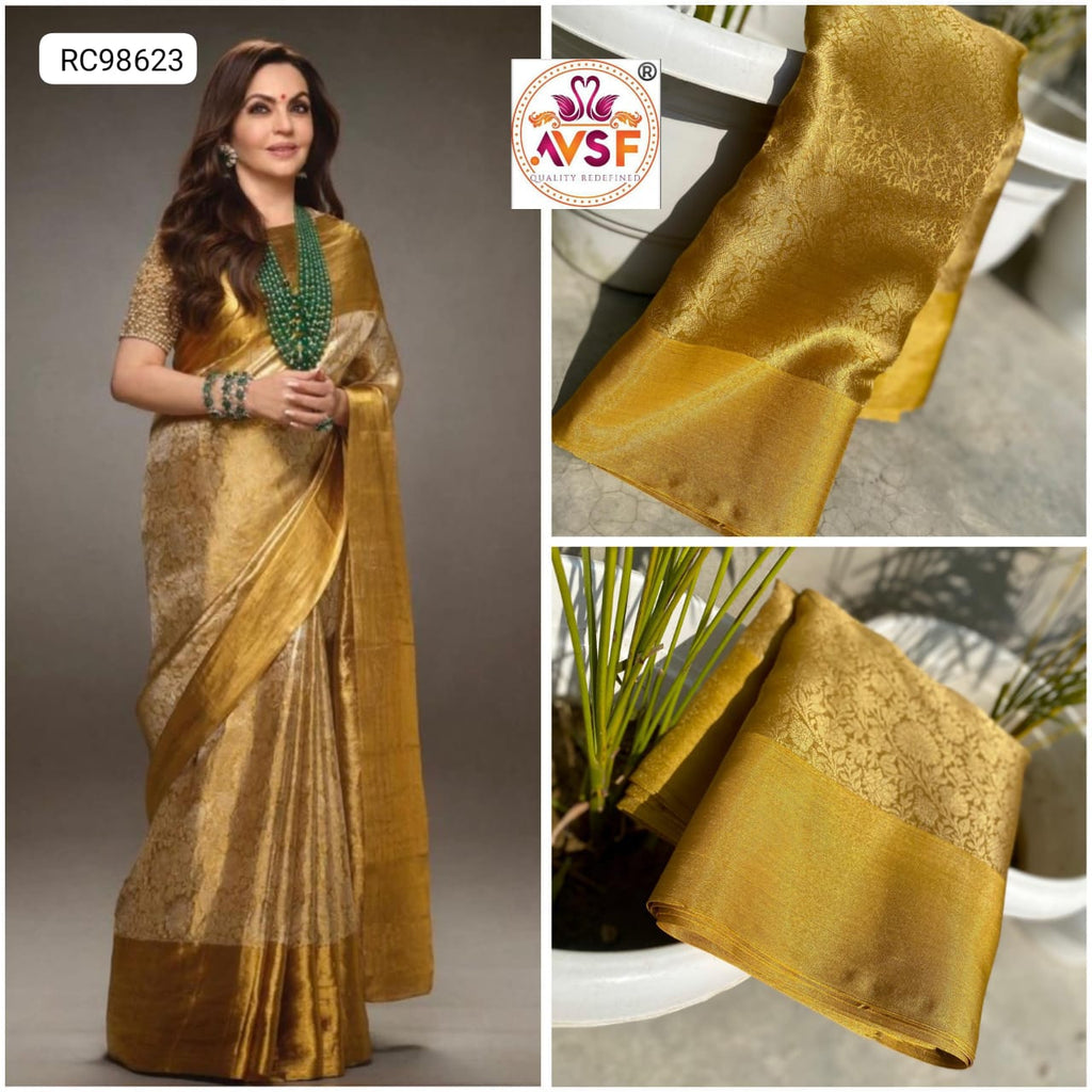 Banarasi Bridal Tissue Silk Saree