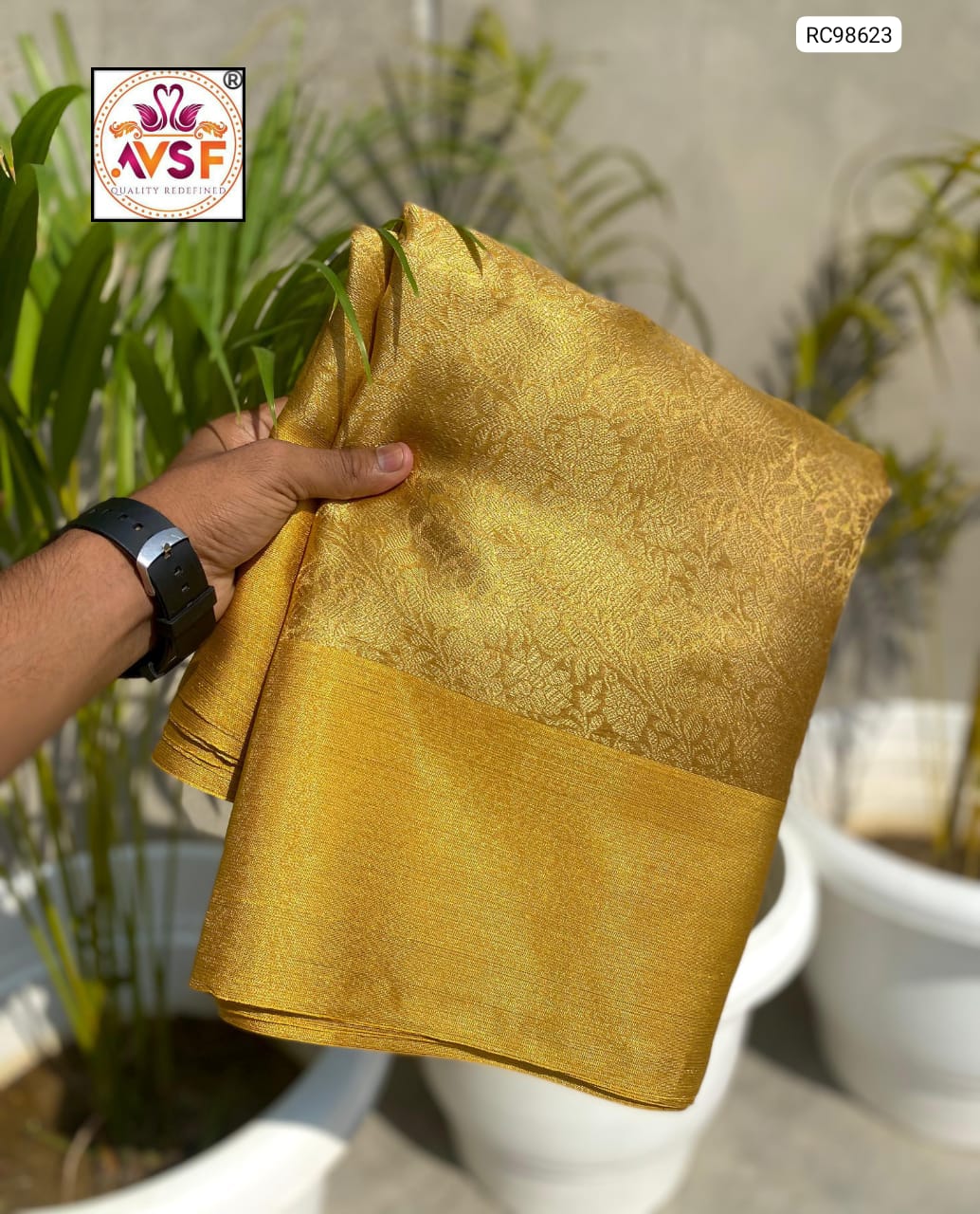 Banarasi Bridal Tissue Silk Saree
