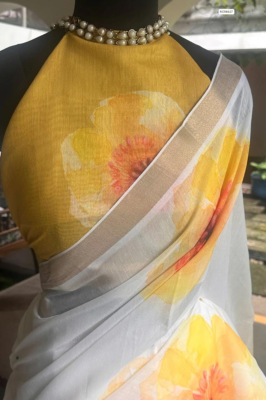 NEW Launch – Linen Digital Print Saree