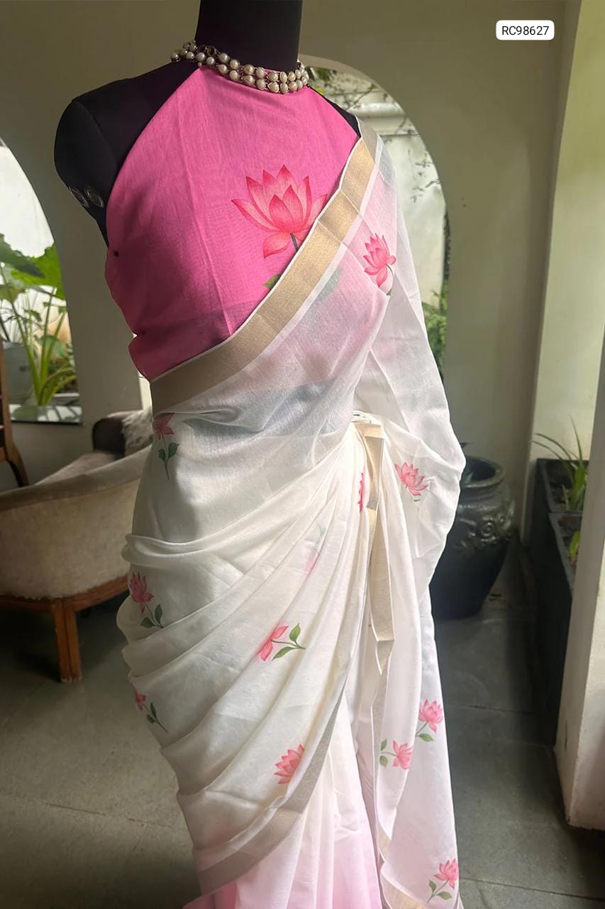 NEW Launch – Linen Digital Print Saree
