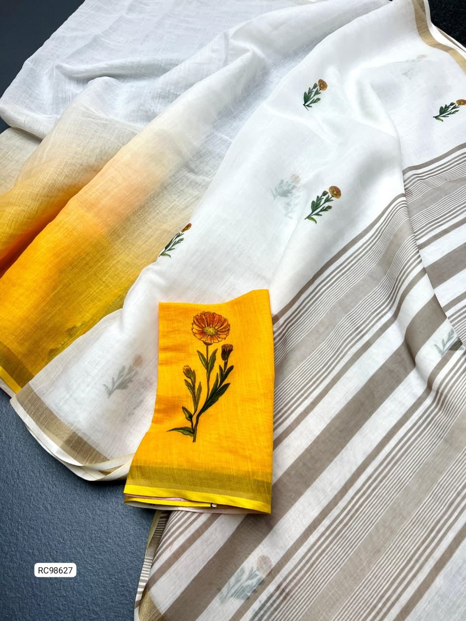 NEW Launch – Linen Digital Print Saree