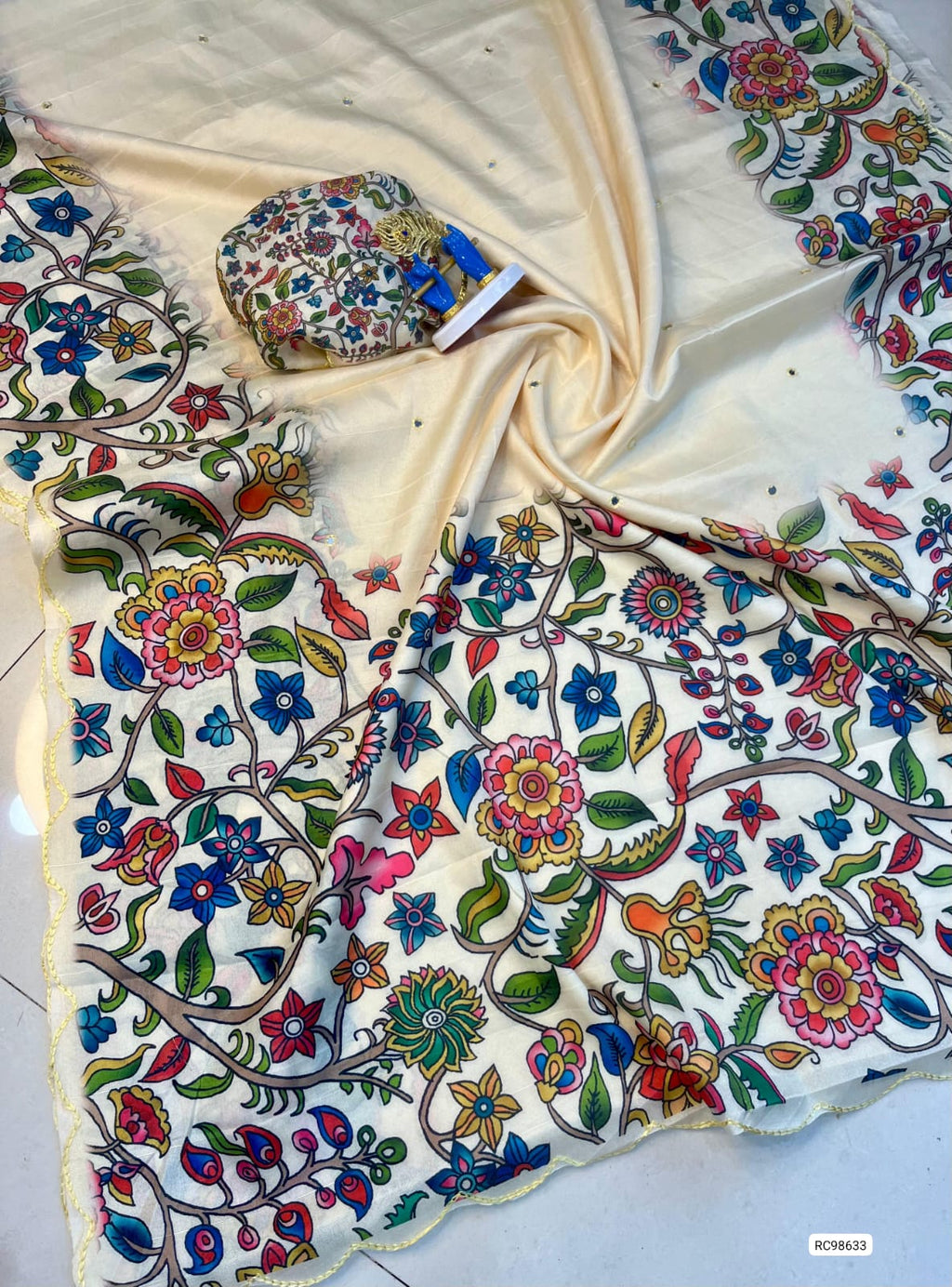 Heavy Handloom Tussar Silk Saree