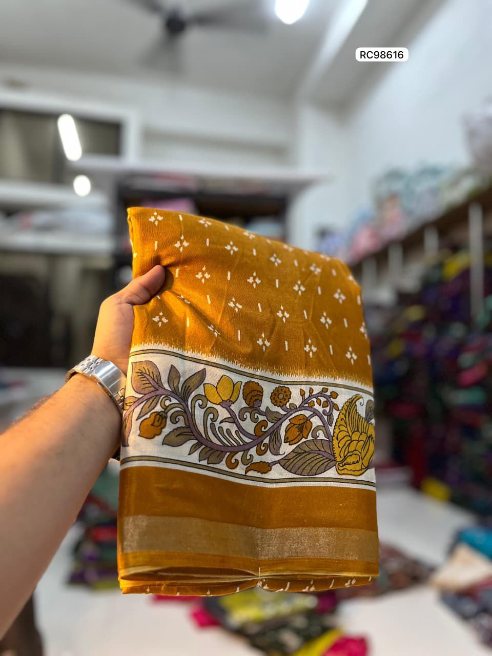 Heavy Mangalgiri Mul Mul Cotton Saree