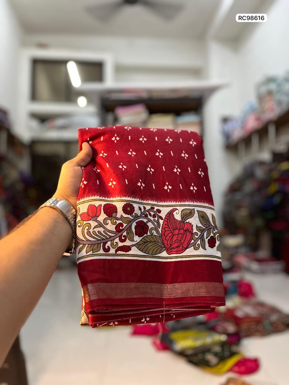 Heavy Mangalgiri Mul Mul Cotton Saree