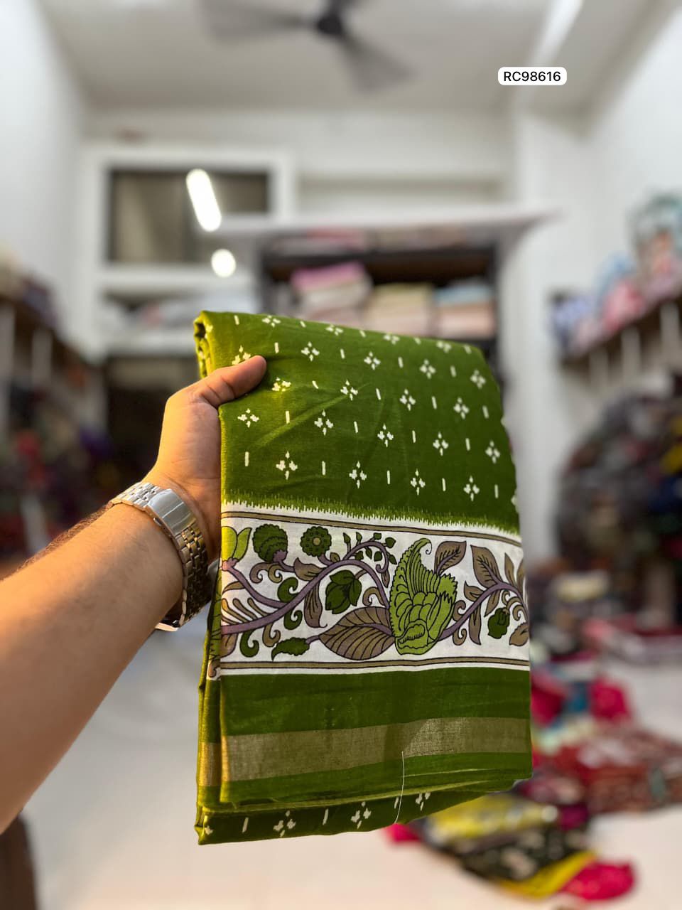 Heavy Mangalgiri Mul Mul Cotton Saree