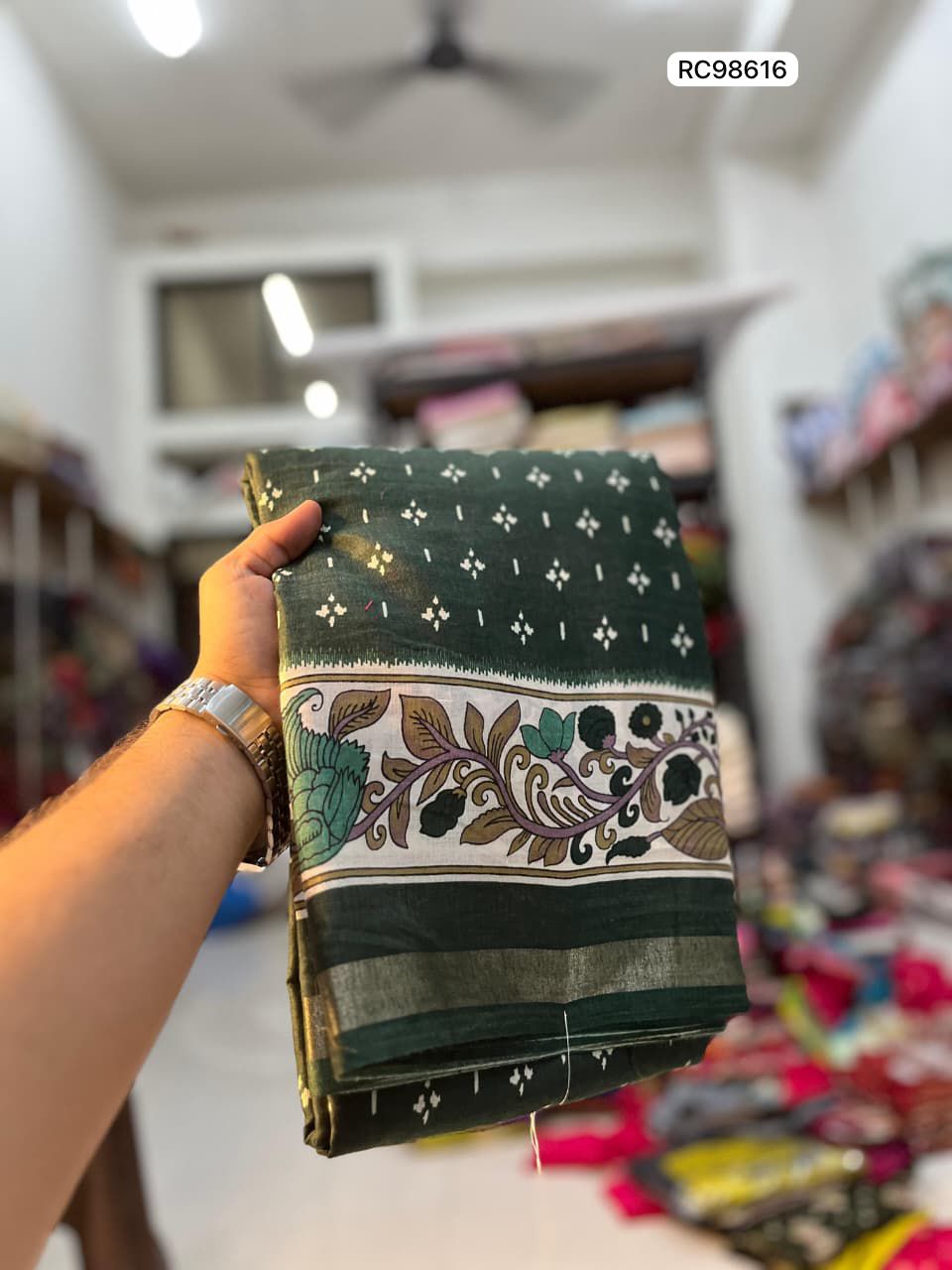 Heavy Mangalgiri Mul Mul Cotton Saree