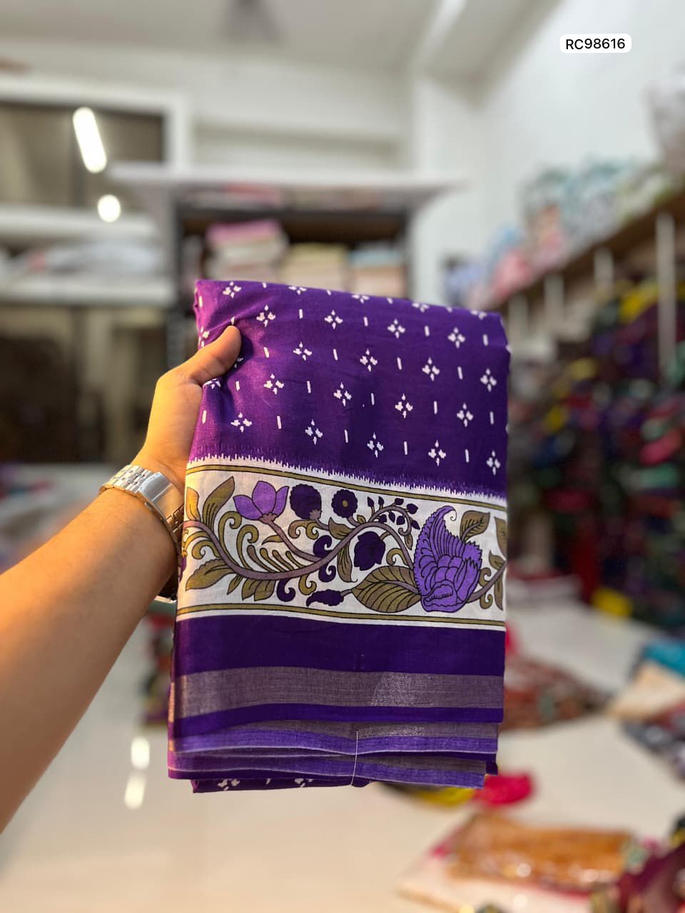 Heavy Mangalgiri Mul Mul Cotton Saree