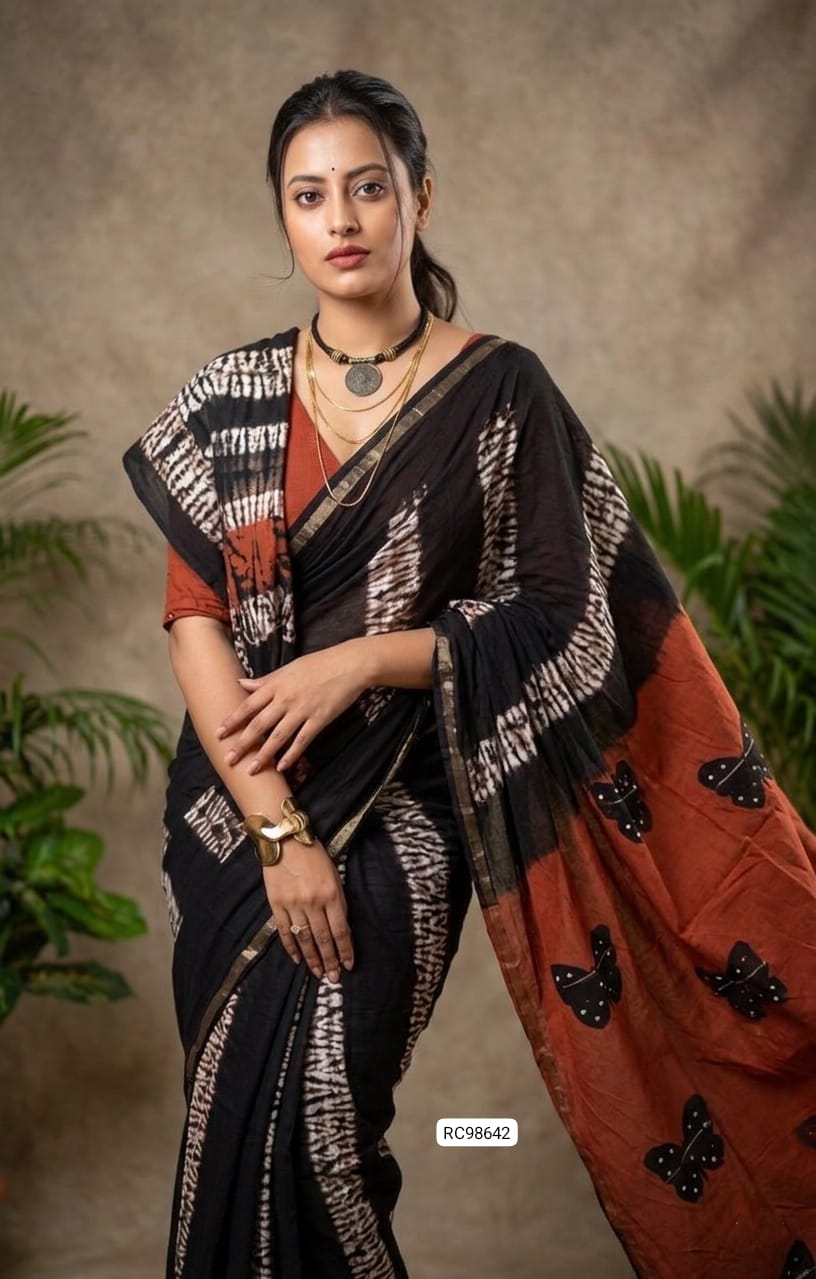 Heavy Blooming Mull Mull Cotton Saree