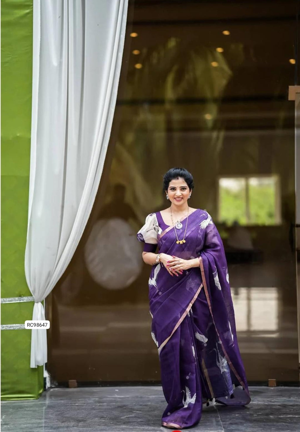 Pure Soft Linen Cotton Saree