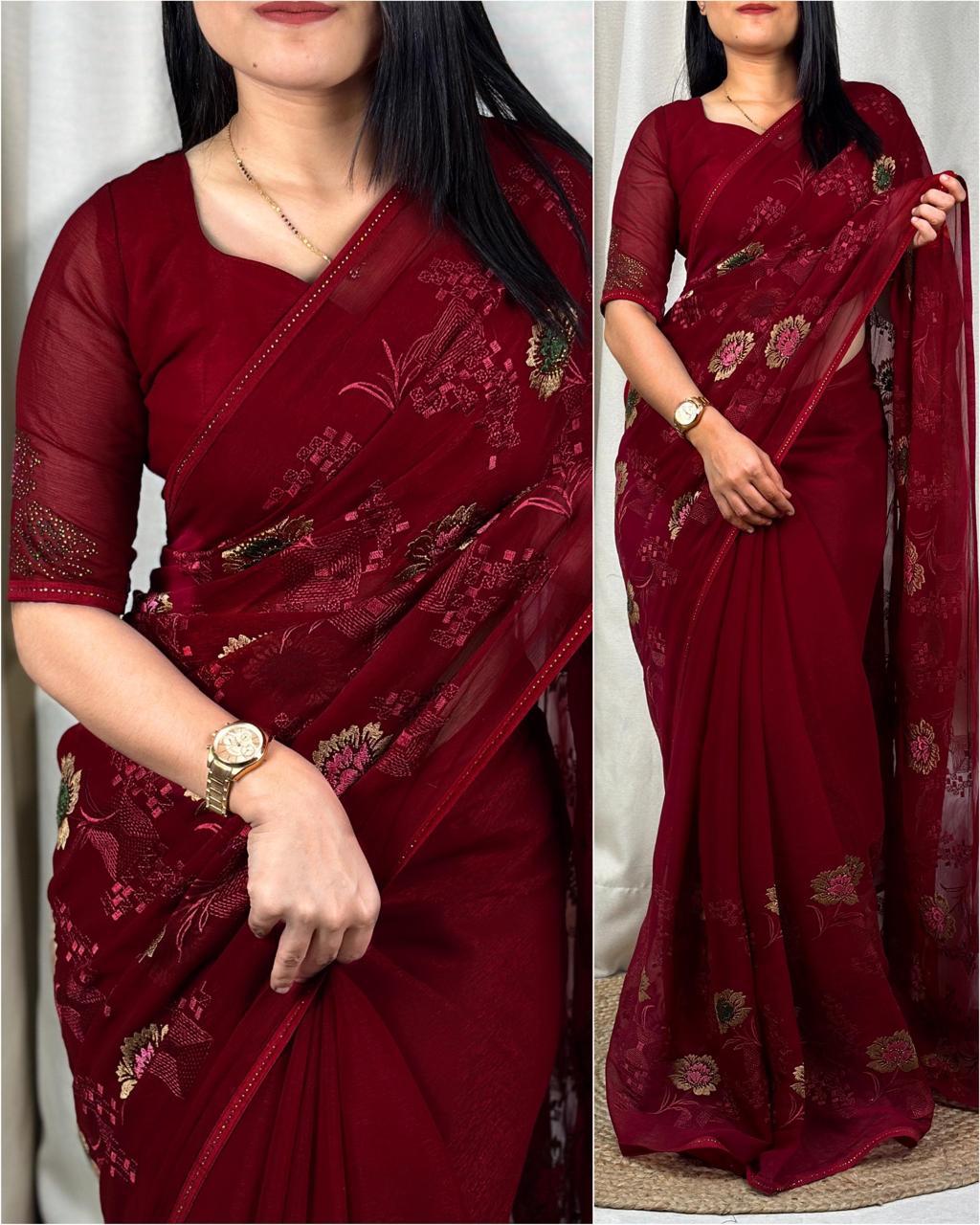 NEW Launch – Simmer Chiffon Saree
