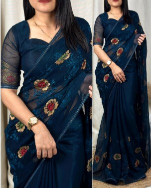 NEW Launch – Simmer Chiffon Saree