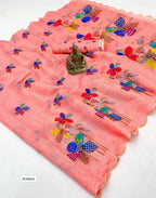 Heavy Linen Saree
