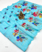 Heavy Linen Saree