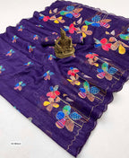 Heavy Linen Saree