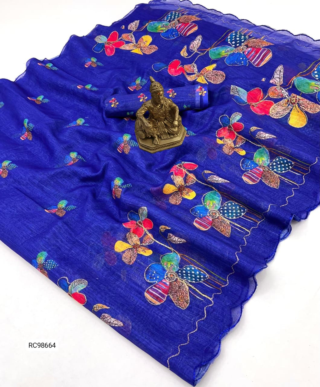 Heavy Linen Saree