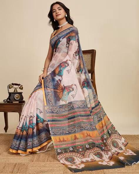 New Arrival – Linen Cotton Saree