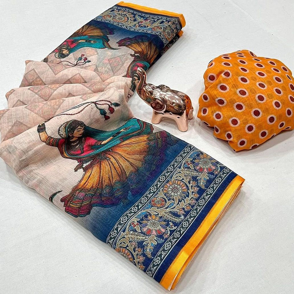 New Arrival – Linen Cotton Saree