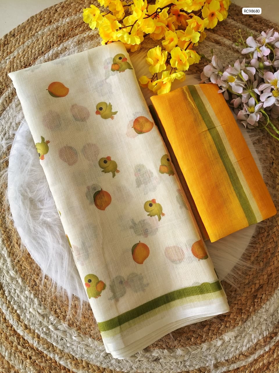 Premium Linen Saree
