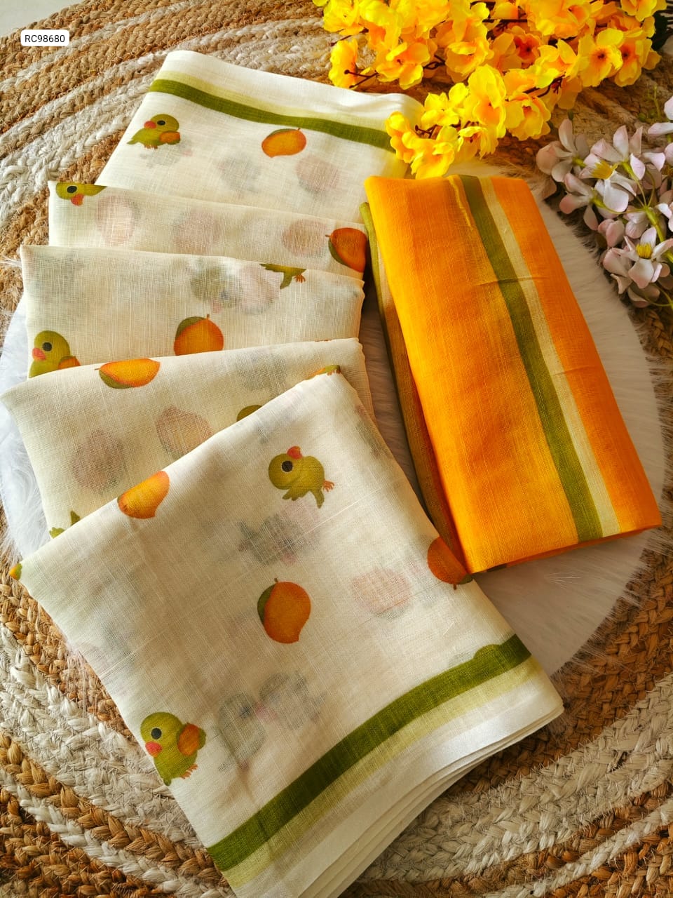 Premium Linen Saree