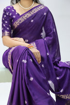 Soft Mull Silk Shibori Saree