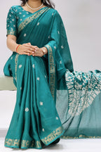 Soft Mull Silk Shibori Saree