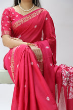 Soft Mull Silk Shibori Saree