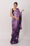 Floral Heavy Satin Sarees
