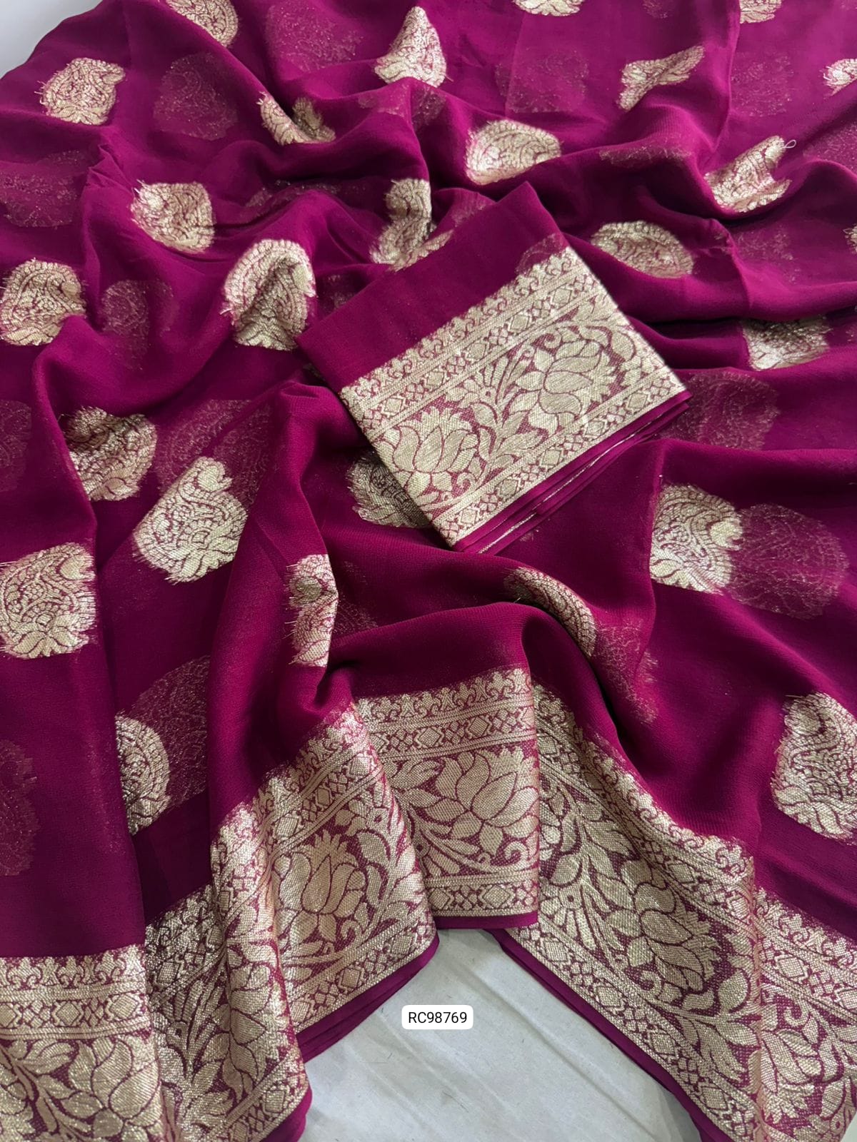 Viscose Georgette Saree