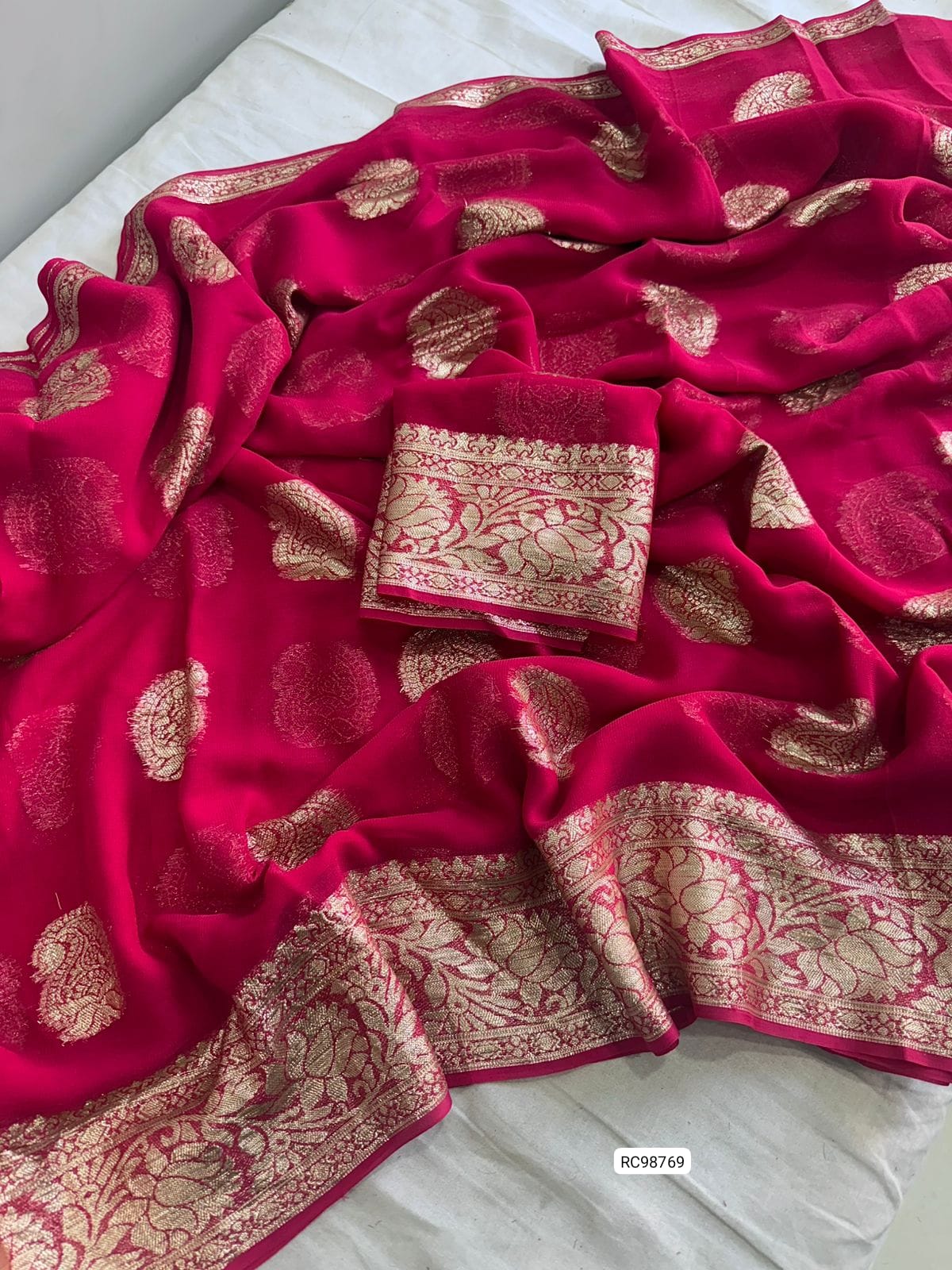 Viscose Georgette Saree