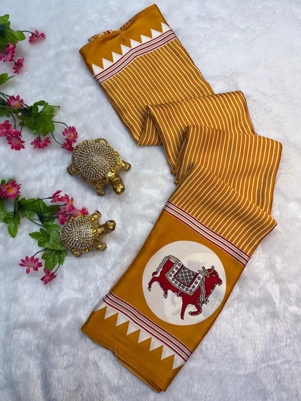 Pure Gajji Silk Saree