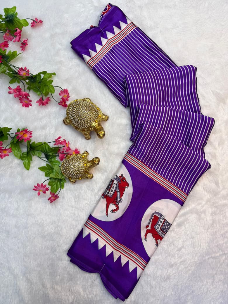 Pure Gajji Silk Saree