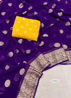 Pure Viscose Georgette Saree