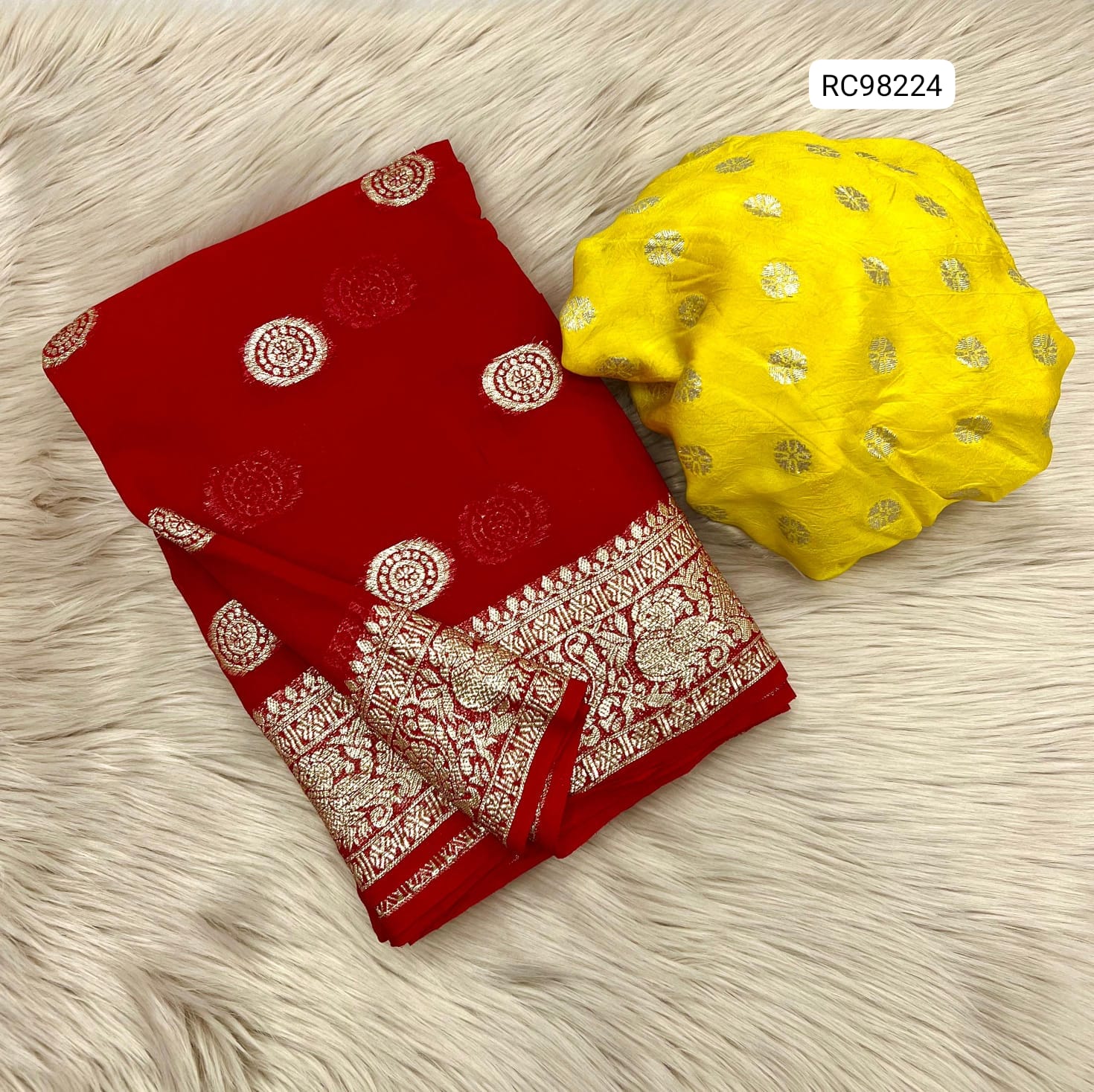 Pure Viscose Georgette Saree