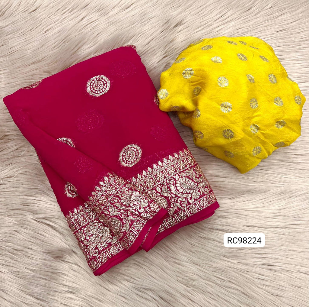 Pure Viscose Georgette Saree