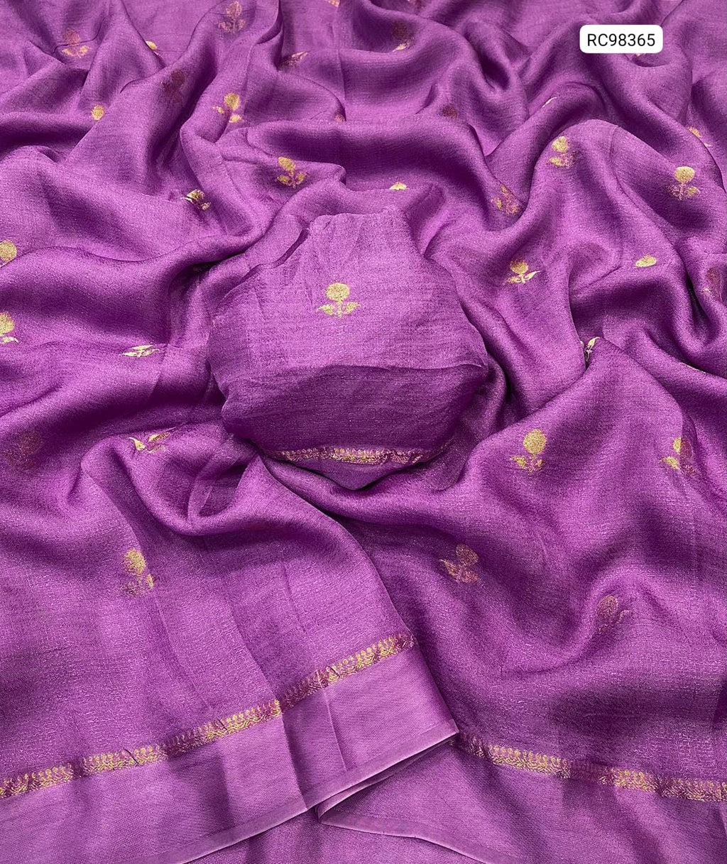 Pure Soft Viscose Khadi Silk Saree