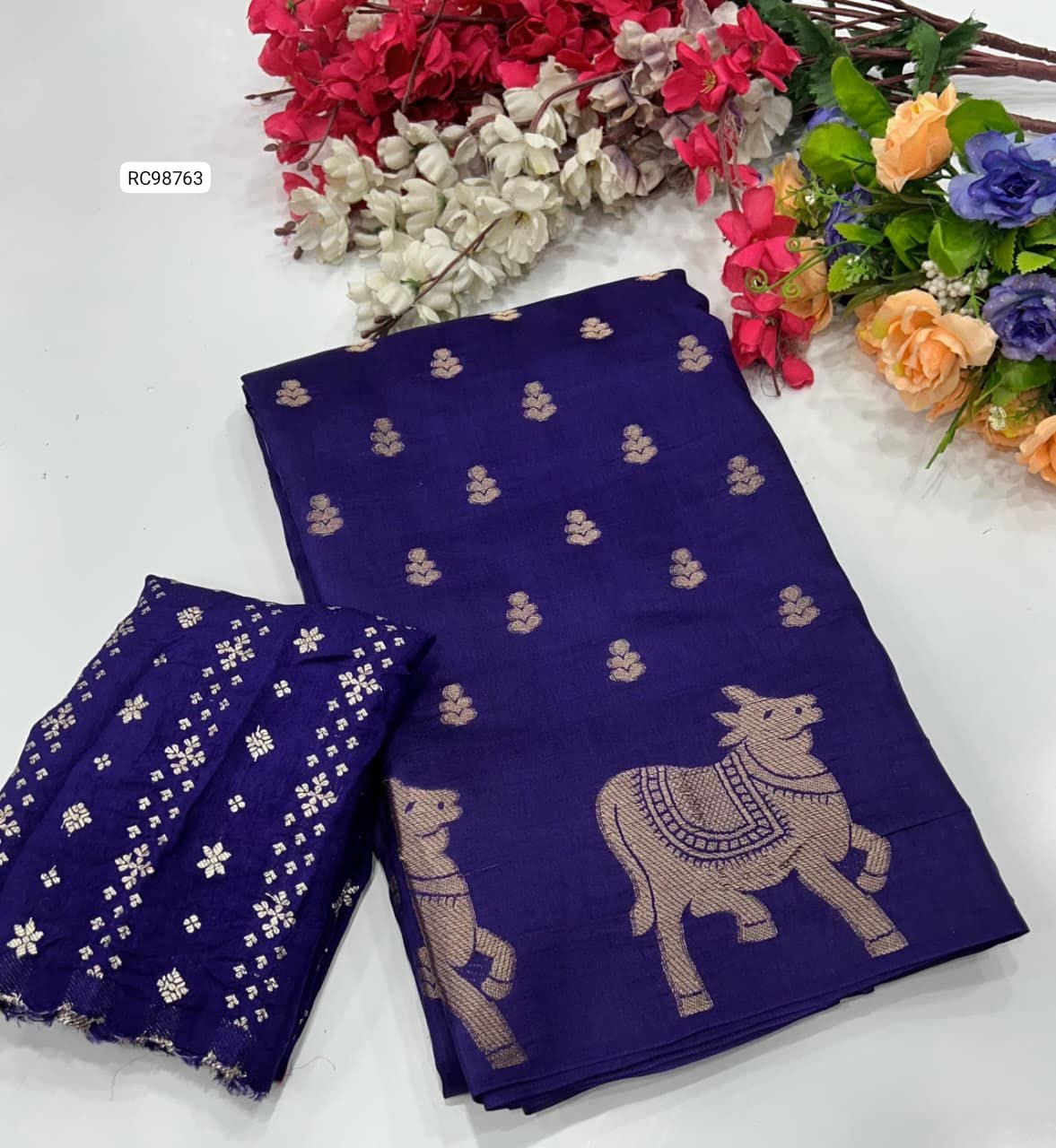 Russian Crepe Silk Saree
