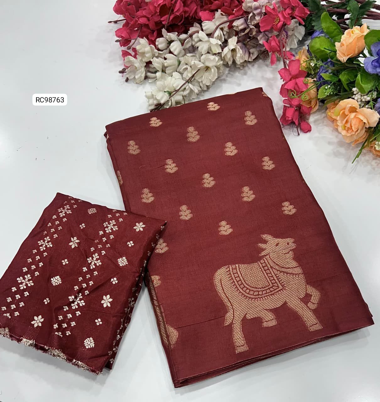 Russian Crepe Silk Saree
