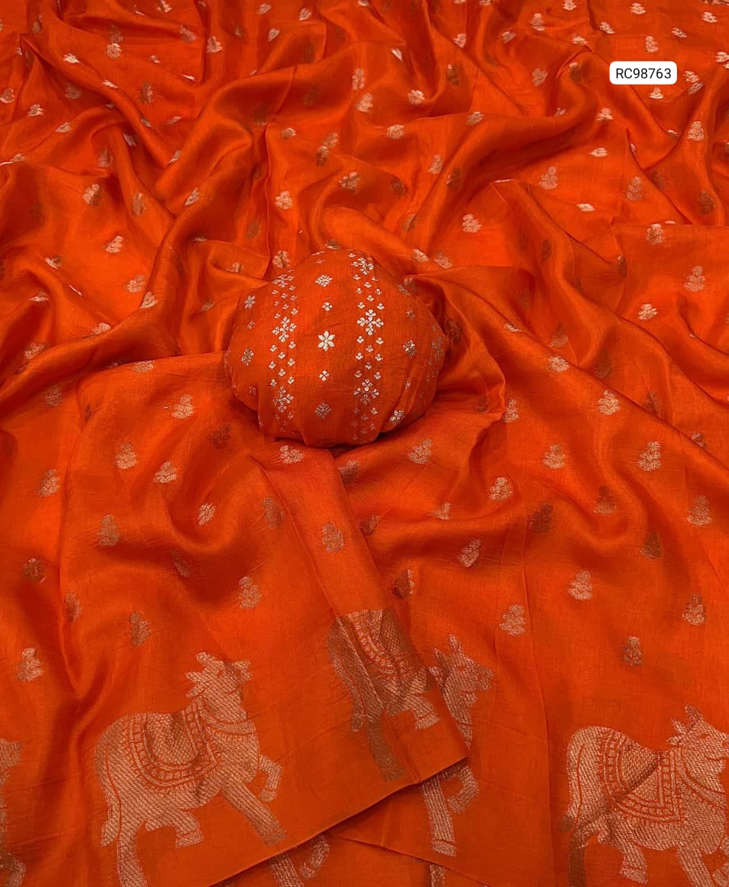 Russian Crepe Silk Saree