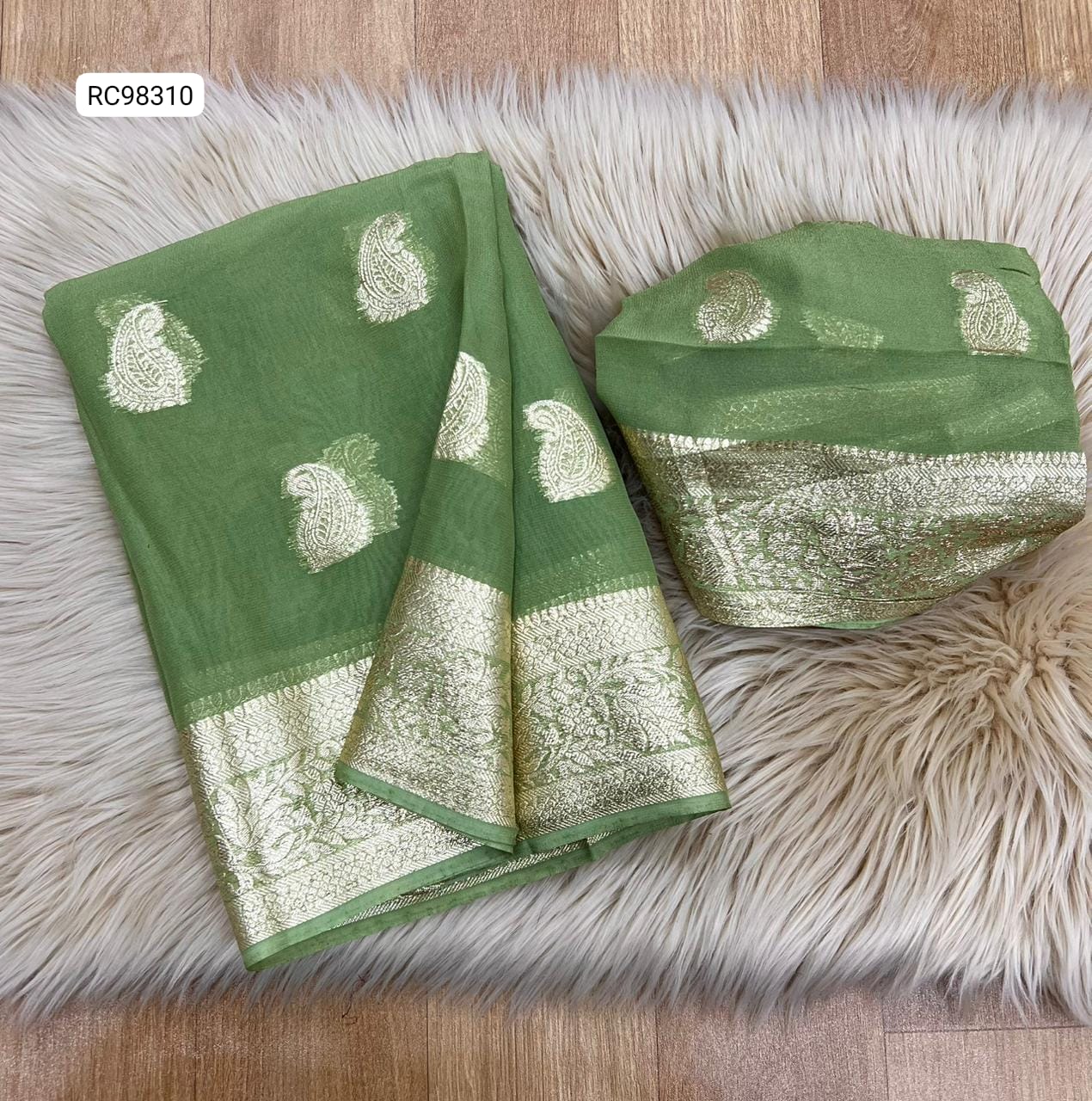 Pure Viscose Georgette Saree