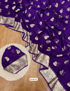 Pure Viscose Georgette Saree