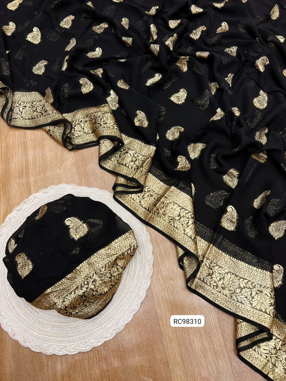 Pure Viscose Georgette Saree