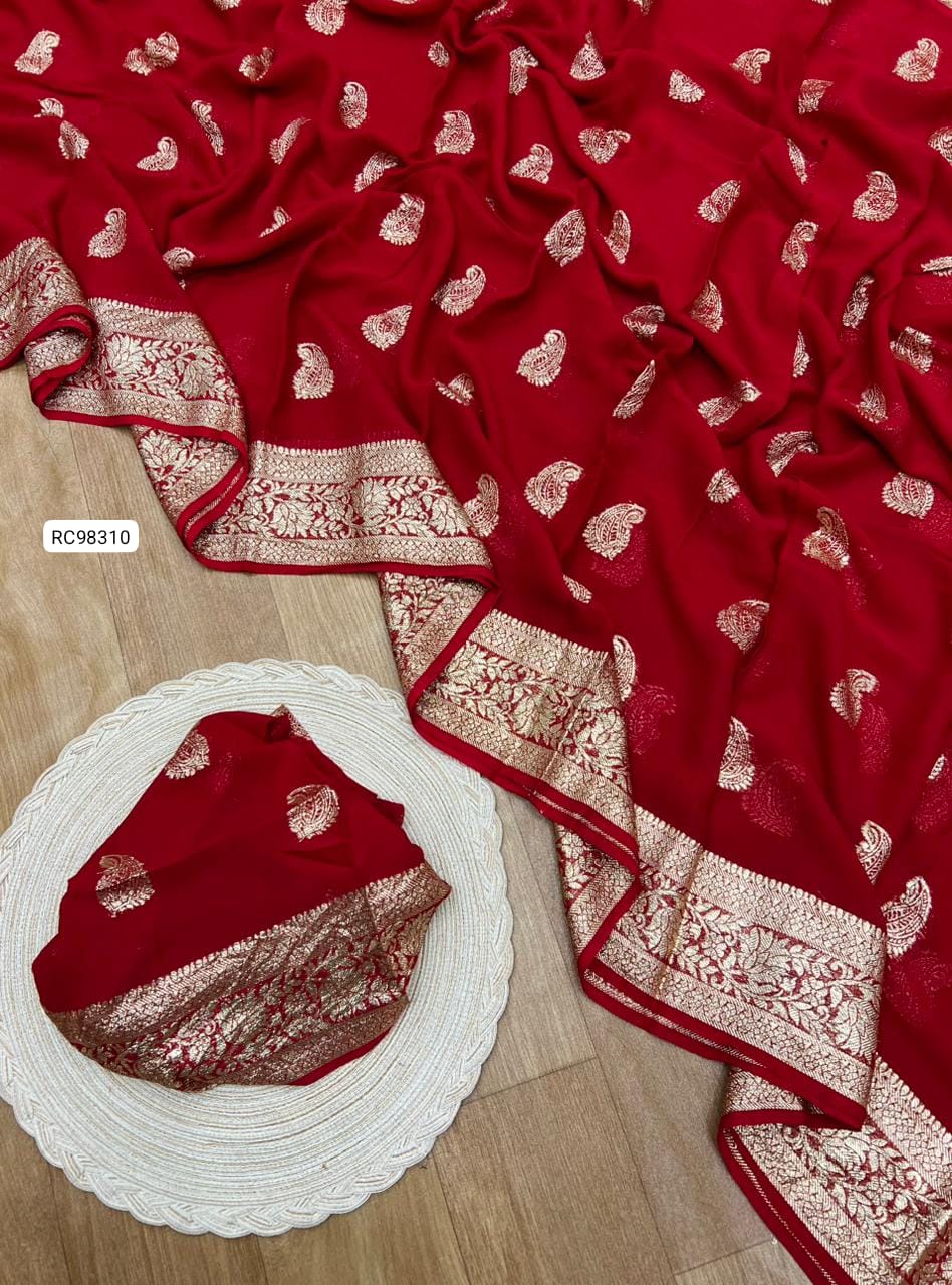 Pure Viscose Georgette Saree