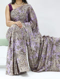 Silk Crepe Printed Saree